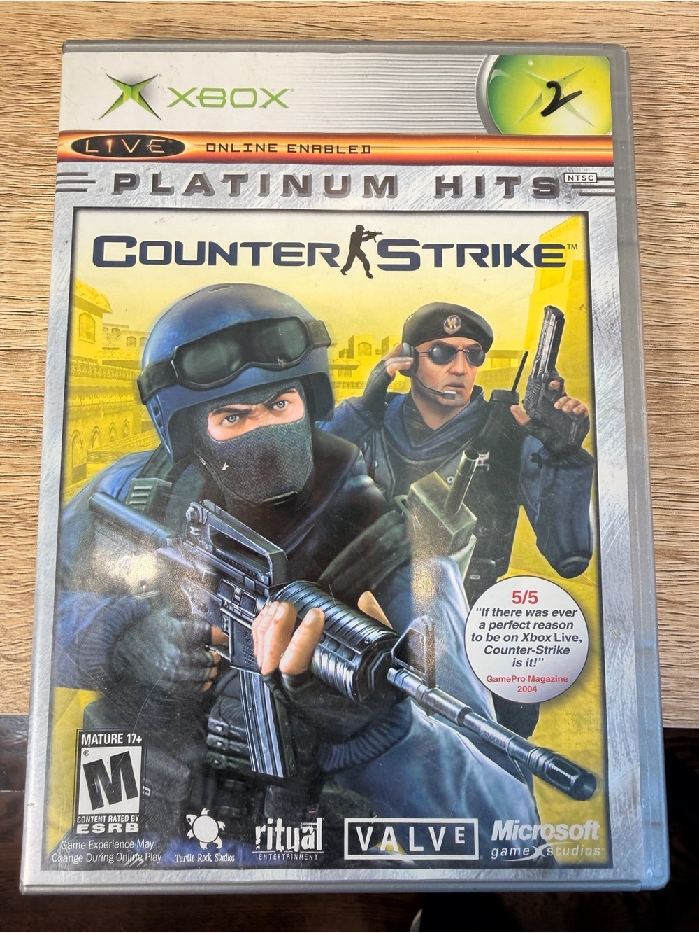 Microsoft Xbox Counter-Strike Platinum Hits (Yellow/Black/Blue)